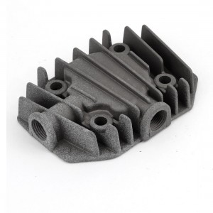 Gray Metal Air Compressor Replacement Metal Spare Parts Cylinder Head