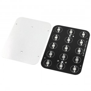 2Pcs 15 x 1W 3W 5W High Power LED Aluminum Base Plate 145mm x 106mm