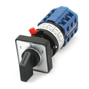 660V 10A 16mm Mounting Thread Dia 3-Position 3 Poles Changeover Switch