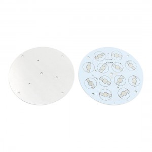 2Pcs 112mm Round Aluminum PCB Circuit Board for 12 x 1W 3W LED Light in Series