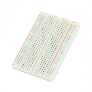 White 400 Tie Point PCB Board Test Prototype Solderless Breadboard 85x55x8mm