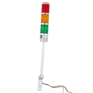 2.5Ft Wire Industrial Red Orange Green Flashing Signal Lamp Warning Light DC 12V