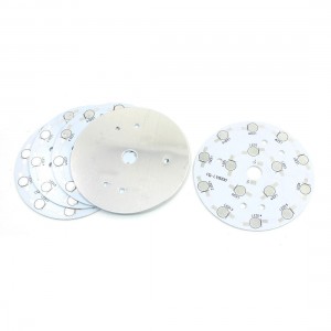 5Pcs 90mm Circle Aluminum PCB Circuit Board for 15 x 1W 3W LED in Series