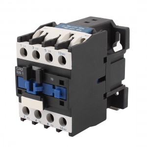 CJX2-2510 380V Coil 3 Poles 3P NO 35mm DIN Rail Mounting DIN Rail AC Contactor