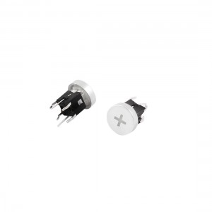 2pcs 10mmx9mm 4-Pin Momentary Plus Control PCB Mount Blue Lamp Tactile Switch