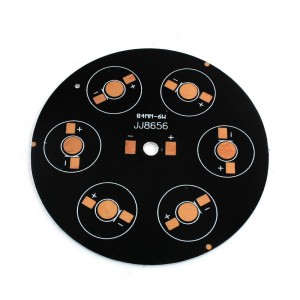 Aluminum PCB Round Circuit Board 84mm Dia for 6x1W/3W/5W LED Lamp