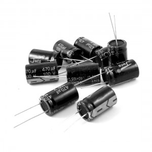 10 Pcs 470uF 100V 105C Radial Electrolytic Capacitors Black 16mm x 27mm