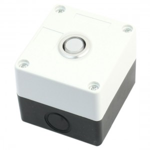 12V Warm White Light SPDT Momentary Rectangle Push Button Station Box