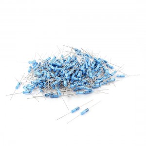 200Pcs 2W 1% Tolerance 2 Ohm Axial Lead Flameproof Metal Film Resistor