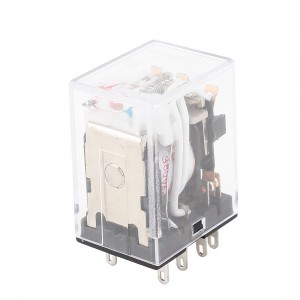 AC 380V Coil 3PDT 11-Pin Red LED Lamp General Purpose Power Relay