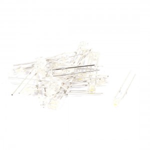 20 Pcs 4mmx3mmx2mm Clear Head Blue White LED Light Emitting Diodes DC 1.7-3.0V