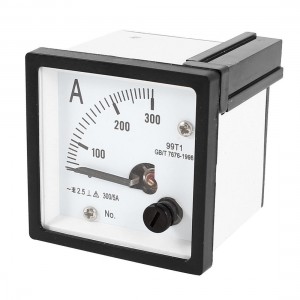 AC 0-300A Measuring Range Panel Mounting Ammeter Ampere Meter 99T1 48mm x 48mm