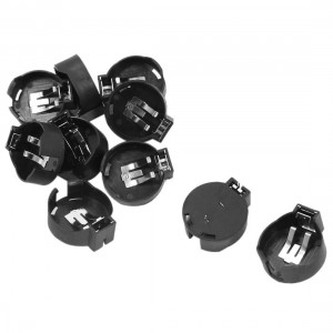 10Pcs Plastic 20mm Pin Distance CR2477 Button Cell Battery Holder