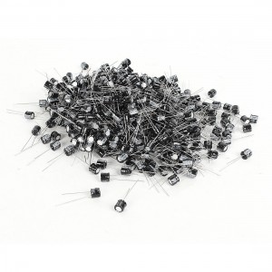 1000 Pcs 6mm x 6mm 100UF 16V Polarized Radial Electrolytic Capacitor