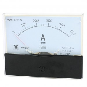 Measurement Tool Analog Panel Ammeter Gauge DC 0 - 500A Measuring Range