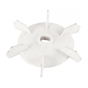 White Plastic 6 Vanes Impeller Motor Fan Blade 17cm Dia