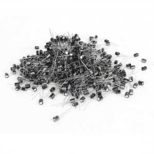 1000 Pcs 5mm x 5mm 47UF 16V Polarized Radial Electrolytic Capacitor