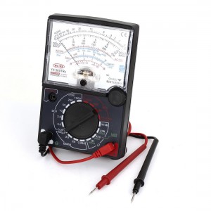 Ohm Ammeter Volt Diode Measuring Analog Multitester Multimeter w Leads