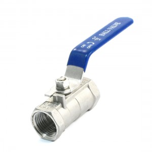 1/2PT Dia Female to Female Thread Blue Straight Handle ON-OFF Switch Ball Valve