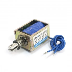 DC24V 200g Force 10mm Stroke Pull Push Open Frame Solenoid Electromagnet