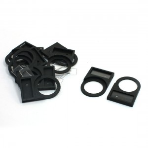 10Pcs 22mm Black Push button Switch Panel Label Frame w Clear Cover