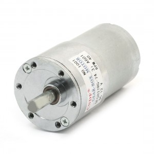 6mm Round Shaft Cylinder Gear Box Electric Motor 40RPM DC 12V