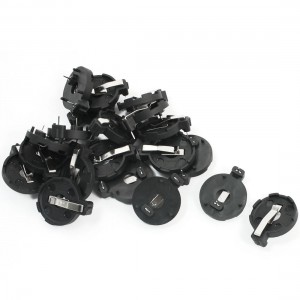 20 Pieces Plastic Shell 2mm Inner Diameter CR2016 Button Battery Holder Socket