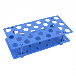 Blue Plastic 28 Holes Detachable 16mm Centrifuge Tube Rack Container