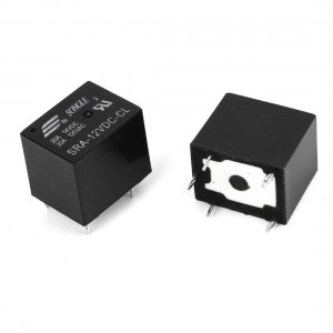 DC 14V/20A AC 125V/20A 5 Pins SPDT Electromagnetic Relay DC 12V Coil 2 Pcs