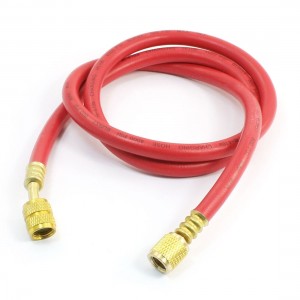 10mm x 11mm Female Thread Connect Flexible Refrigeration Charging Hose 4ft