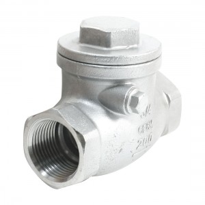 3/4PT Dia Equal Female Thread Horizontal Type Pipeline Fitting Check Valve
