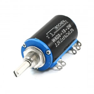 WXD3-13-2W 2.2K Ohm 5% Tolerance 3 Solder Lug Wirewound Potentiometer
