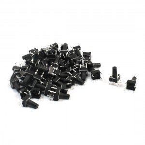 55Pcs Momentary Tact Tactile Push Button Switch 6x6x10.5mm 4-pin DIP