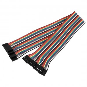 5 Pcs 40cm 2.54mm 6 Pin Female to Female Cable Line Connect Jumper Wire Colorful