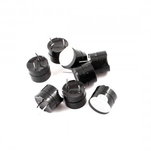 8pcs Black Industrial Electronic Continuous Sound Buzzer DC5V 12x9.5mm