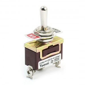 Electric Parts SPDT ON-OFF-ON 3 Screw Terminals Toggle Switch AC 125V 20A T701RW