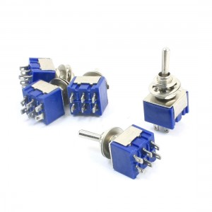 Replacement AC 125V 6A DPDT ON-ON 2 Position Locking Toggle Switch 5pcs