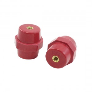 2 Pcs SM7100 6mm Female Brass Thread 35mm Height Bus Bar Insulator Connector