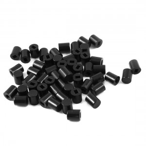 55 Pcs Round Micro Tact Pushbutton Caps Keycaps Covers for Sqaure Tactile Switch