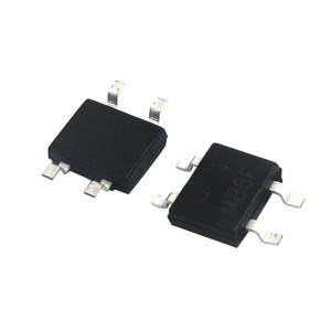 2pcs MB6F Single Phase Glass Passivated Bridge Rectifier 600V 0.5A