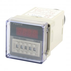 DC 24V 2NO 2NC 1min-99h99min 1s-99min99s 0.01s-99.99s Delay Timer Relay DH48S