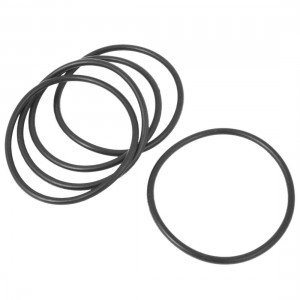 5 Pcs Black Rubber 70mm x 61mm x 4.5mm Oil Seal O Rings Gaskets Washers