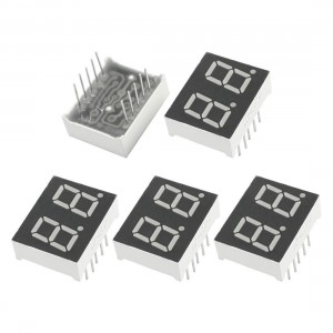 5pcs Common Cathode DIP 2-Digital Tube Display Red LED 10Pin 20x16mm