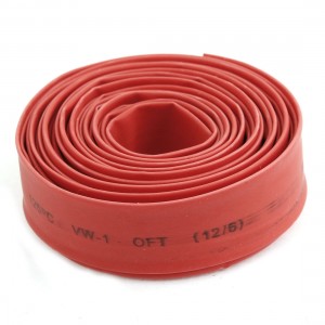 12mm Dia Red Polyolefin Heat Shrinkable Tube Shrink Tubing 2.5M