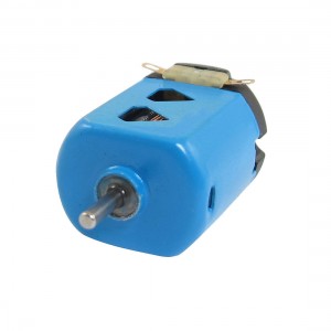 DC 1.5V 400mA 9000RPM 2mm Shaft Flat Motor 130 Light Blue Black for DIY