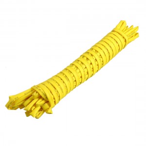 Yellow 32.8Ft 10M Long 3.5mm Dia Polyolefin Heat Shrinkable Tube Tubing