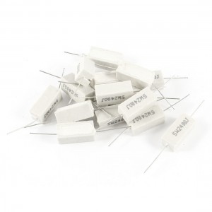 15 Pcs 5W Watt 240 Ohm 5% Ceramic Cement Power Resistor White