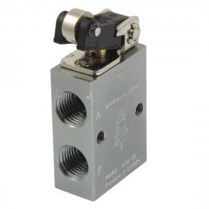1/4" PT Thread Three Way Two Position Double Roll Mechanical Valve S3R-08