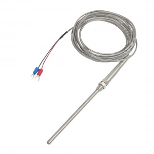 K Type 100mm x 5mm Temperature Controller Earth Thermocouple Probe 3 Meters