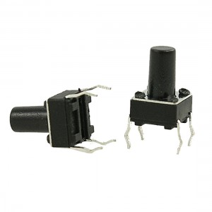 100 Pcs 6 x 6mm x 9mm PCB Momentary Tactile Tact Push Button Switch 4 Pin DIP